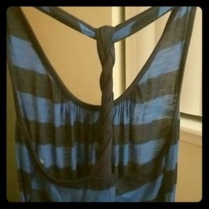 Tank top with twisted back detail